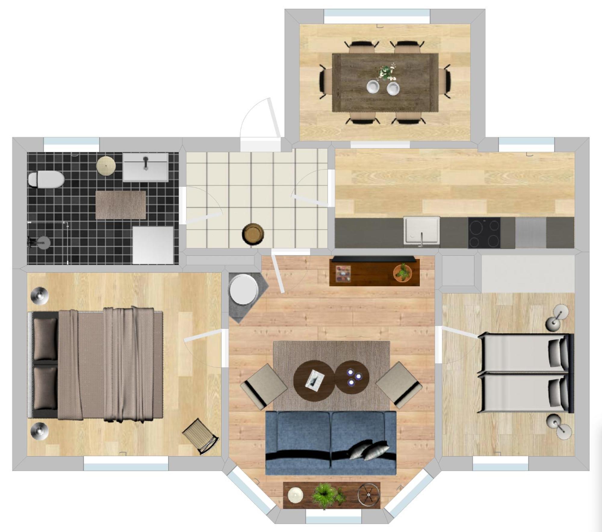 Bla Huset Apartment แวกซ์โฮล์ม ภายนอก รูปภาพ